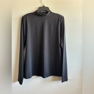 Karl Lagerfeld Black Long Sleeve Shoulder Pad Top Size S NWT